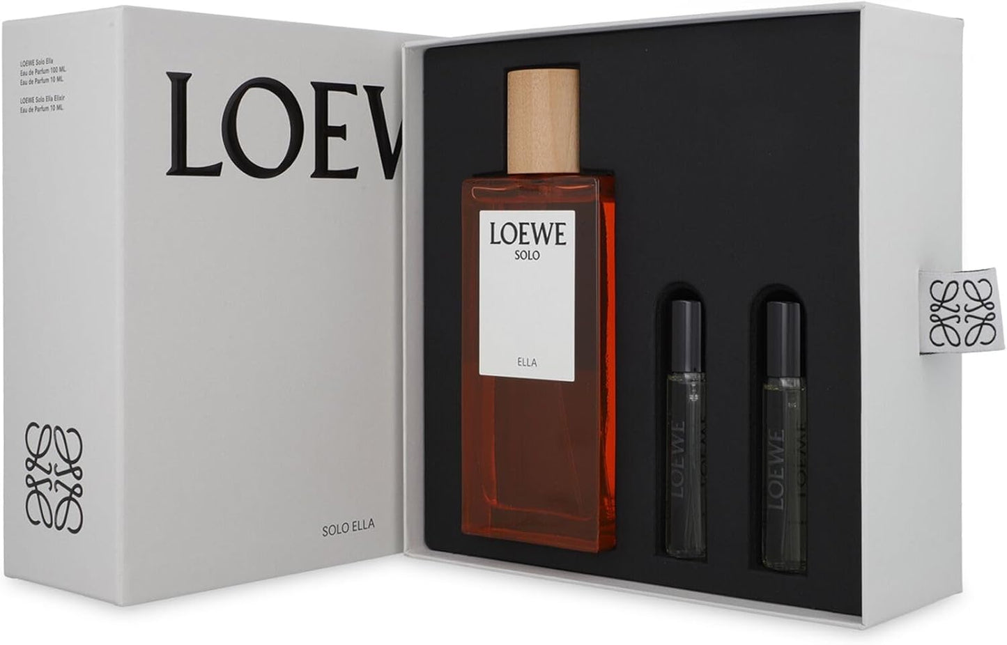 Set Loewe Solo Ella 3Pzs 100Ml Edp Spray/ 10Ml Edp Spray/ Solo Ella Elixir 10Ml Edp Spray - Mujer