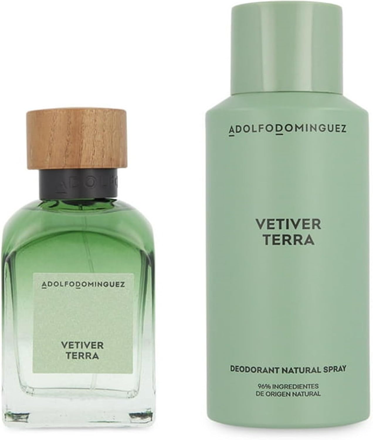 Set Adolfo Dominguez Vetiver Terra 2Pz 120Ml Edp Spray Para Hombre