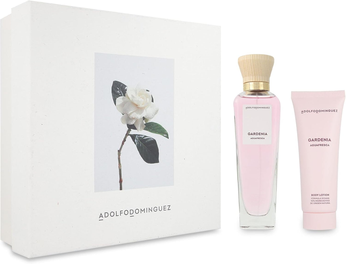 Set Adolfo Dominguez Gardenia 2Pz 120Ml Edt Spray - Mujer