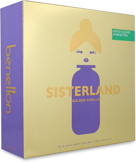 Set Sisterland Golden Vanilla Dama Benetton 2 pz - Mujer