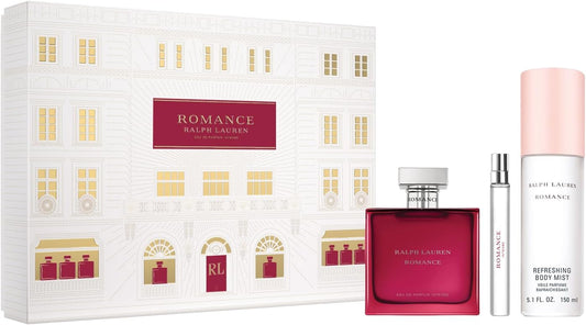 Set Romance Woman Intense 3Pzs 100Ml Edp Spray/ Body Mist 150Ml Spray/ 10Ml Edp Spray - Mujer
