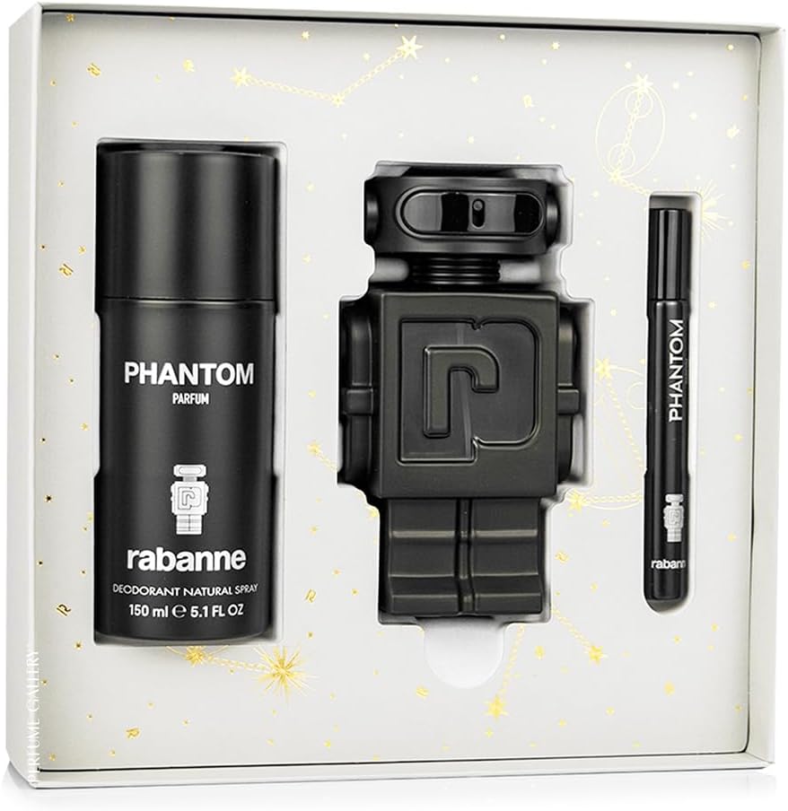 Set Phantom Parfum 3Pzs 100Ml Edp Spray/ Desodorante 150Ml Spray/ 10Ml Edp Spray - Hombre