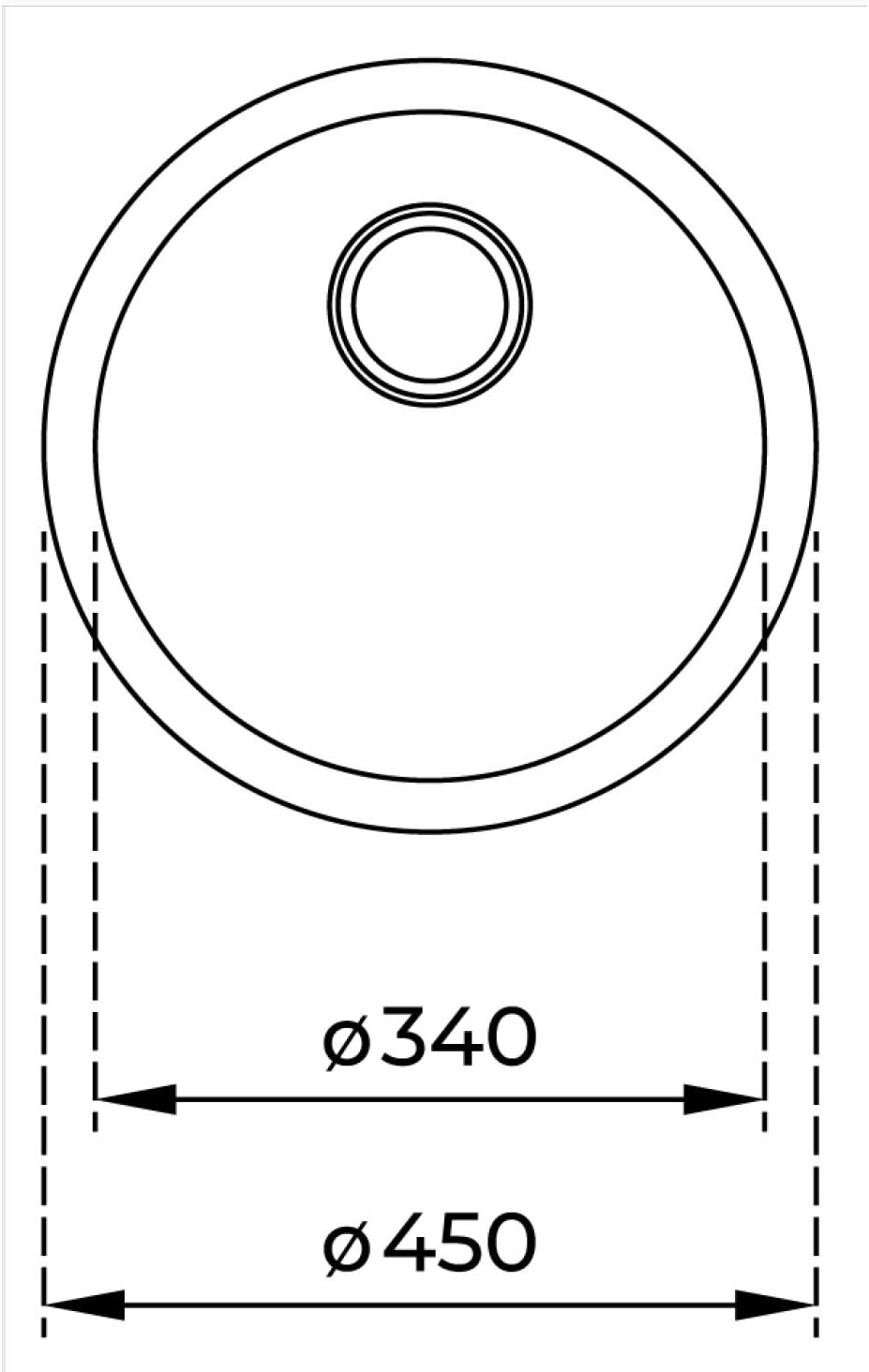 Fregadero Teka Empotrar Basico 450 1C 10124028