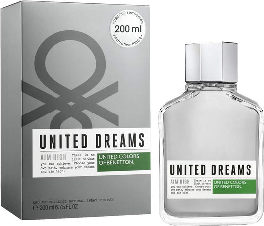United Dreams Aim High Caballero Benetton 200 ml Edt Spray - PriceOnLine