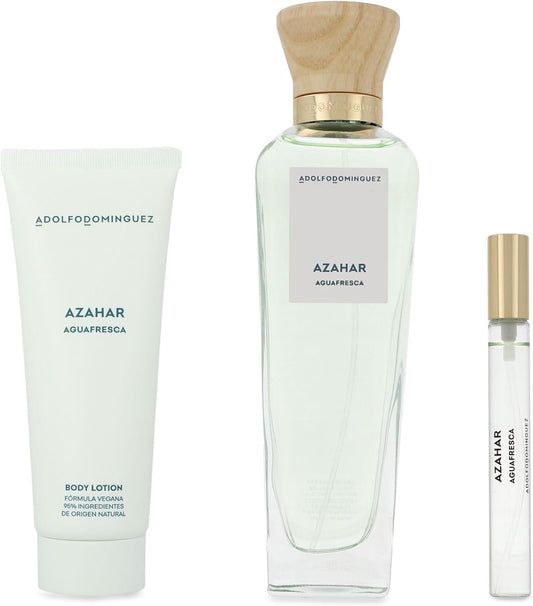 Set Agua Fresca De Azahar 3Pzs 120Ml Edt Spray/ Body Lotion 75Ml/ 10Ml Edt Spray - Mujer