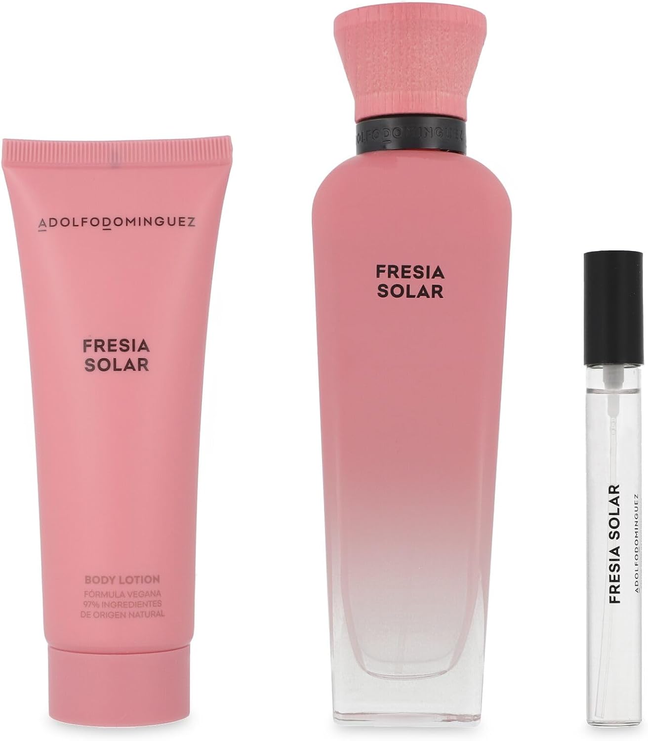 Set Adolfo Dominguez Fresia Solar 3Pzs 120Ml Edp Spray/ Body Lotion 75Ml/ 10Ml Edp Spray Adolfo Dominguez - Mujer
