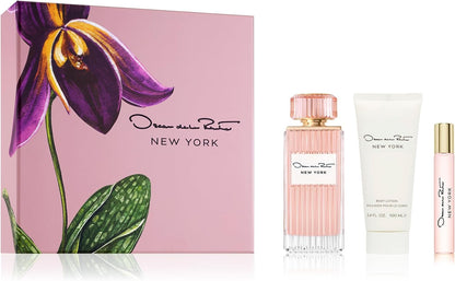 Oscar De La Renta Set Oscar De La Renta New York 3Pzs 100Ml Edp Spray/ Body Lotion 100Ml/ 15Ml Edp Spray - Mujer | Perfumes y Fragancias PriceOnLine