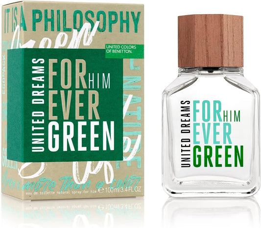 United Dreams Forever Green Him Caballero Benetton 100 ml Edt Spray - Hombre