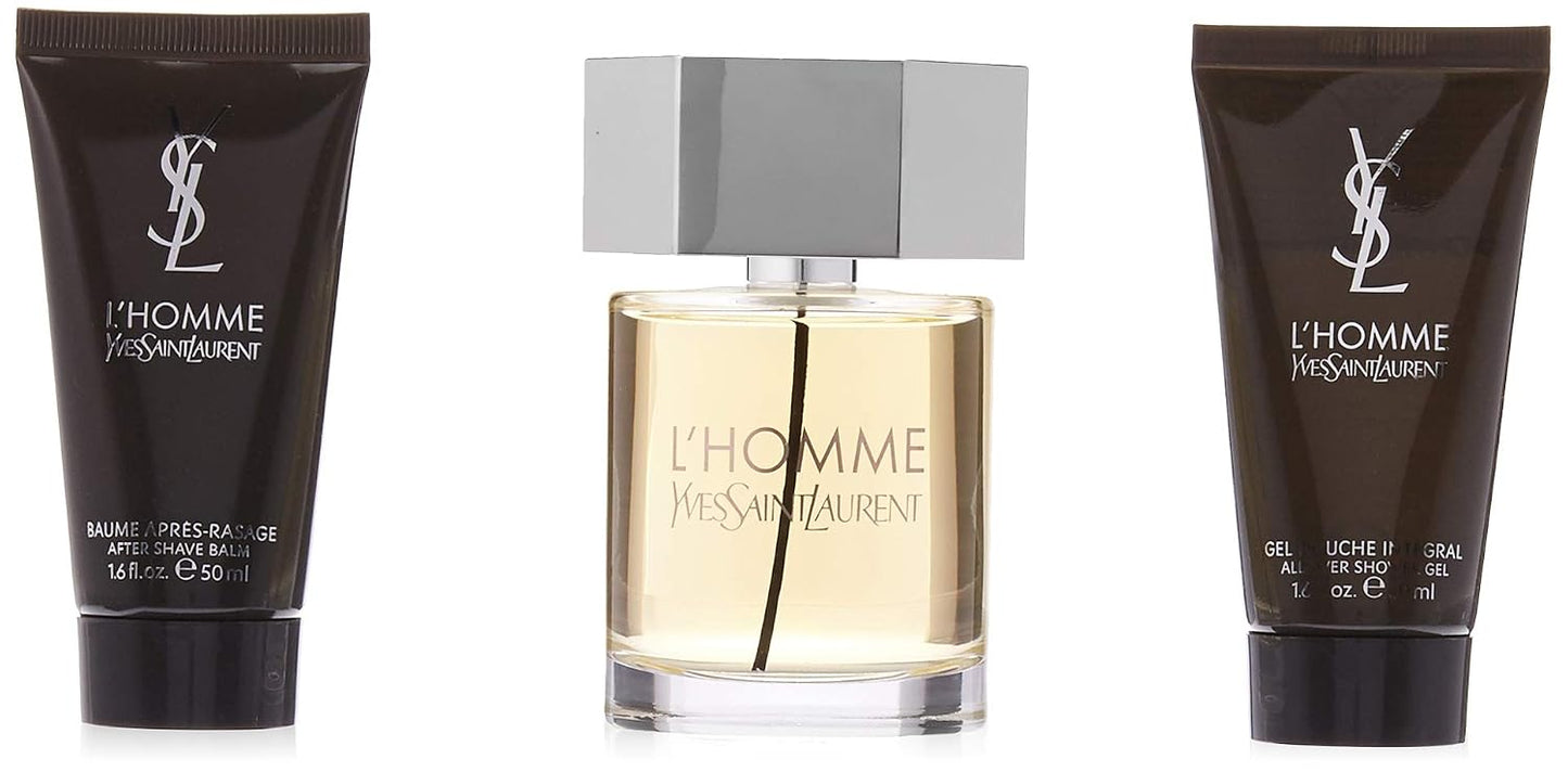 Set L Homme Caballero Yves Saint Laurent 3 Pz (100 ml + 50 ml After + 50 ml Gel) - Hombre