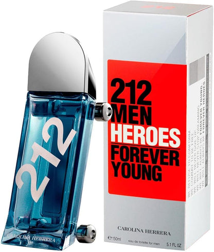 212 Men Heroes Caballero Carolina Herrera 150 ml Edt Spray - Hombre