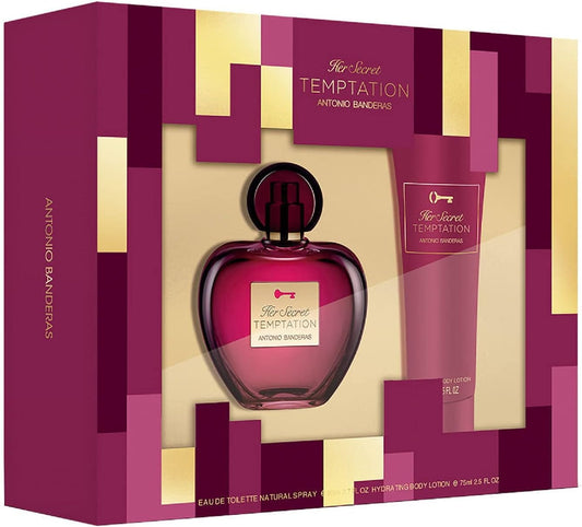 Banderas Set Her Secret Temptation 2Pz 80Ml Edt Spray - Mujer