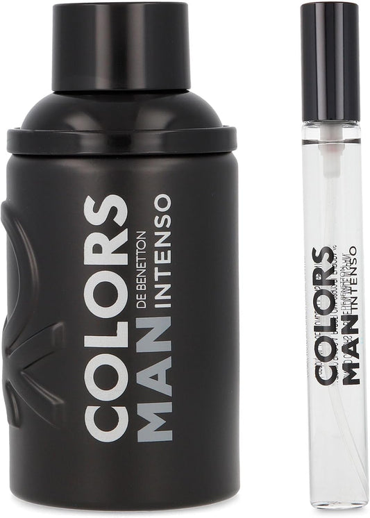 Set Colors Black Intenso Caballero Benetton 2 pz - Hombre