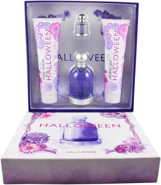 Set Halloween 4Pzs 100Ml Edt Spray/ Body Lotion 150Ml/ Shower Gel 150Ml / 4.5Ml Edt - Mujer