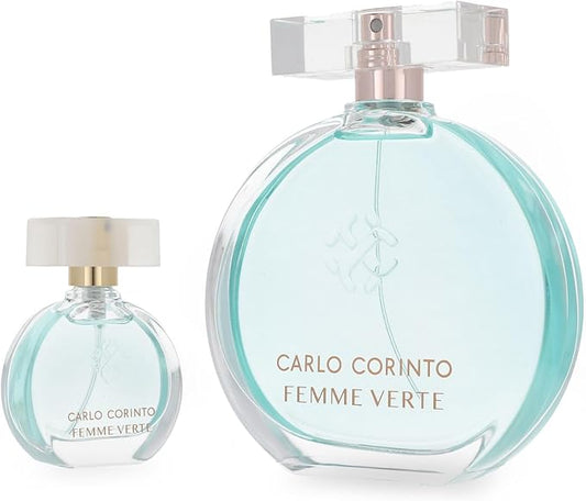 Set Carlo Corinto Femme Verte 2Pzs 100Ml Edt Spray/ 10Ml Edt Spray - Mujer