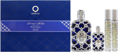 Set Orientica Luxury Collection Royal Bleu 4Pz 80Ml Edp Spray/ 7.5Ml Edp/ 10Ml Edp Spray X2