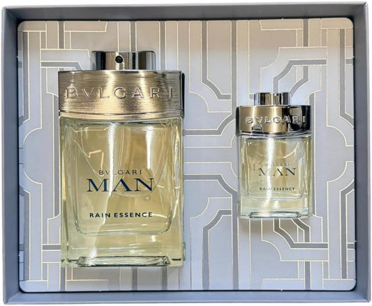 Set Bvlgari Man Rain Essence 2Pzs 100Ml Edp Spray/ 15Ml Edp Spray - Hombre