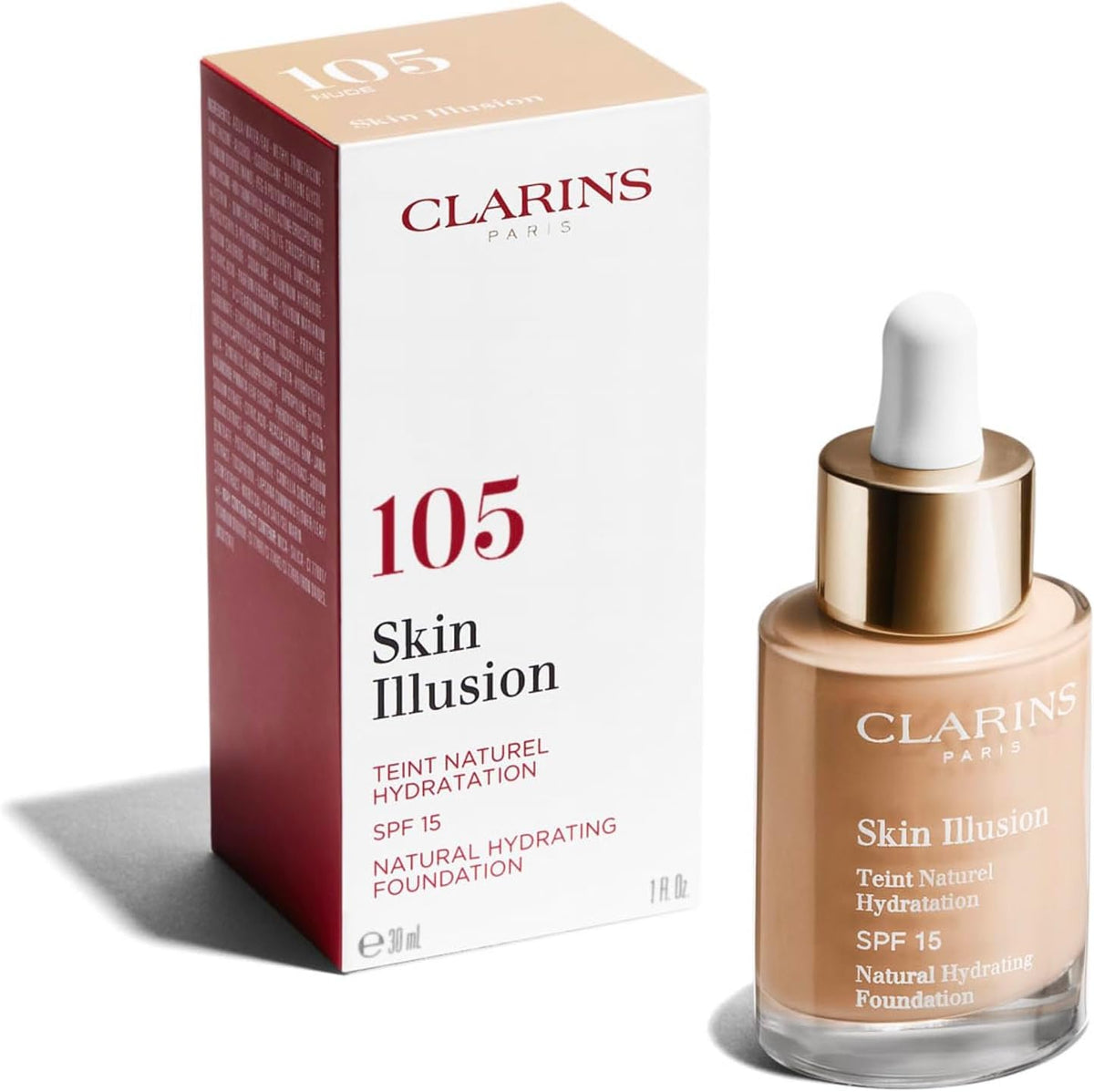 Base Liquida Skin Illusion Natural Hydrating Foundation Spf15 -105 Nude 30Ml - Mujer