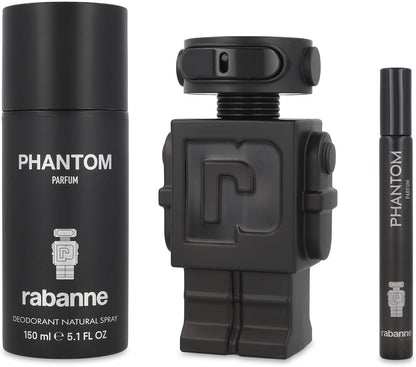 Set Phantom Intense 3Pzs 100Ml Edp Spray/ Desodorante 150Ml Spray/ 10Ml Edp Spray - Hombre