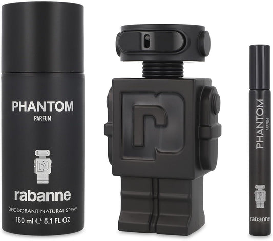 Set Phantom Intense 3Pzs 100Ml Edp Spray/ Desodorante 150Ml Spray/ 10Ml Edp Spray - Hombre