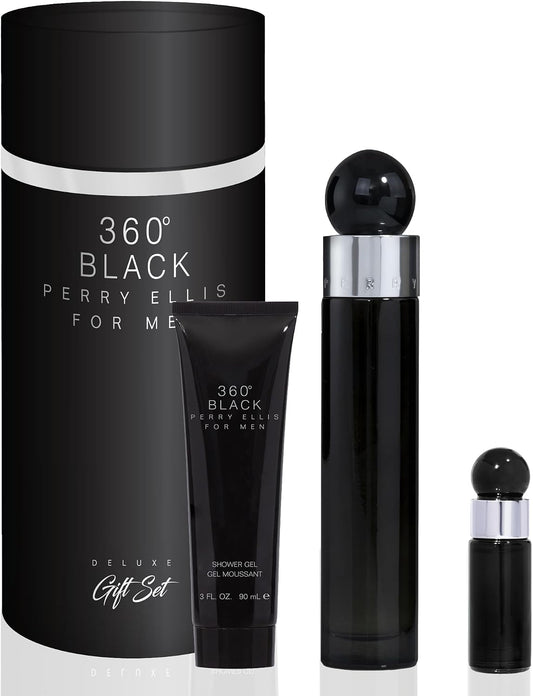Set 360 Black Caballero Perry Ellis 3 pz - Hombre