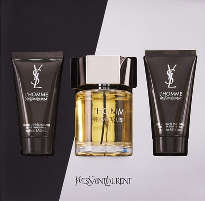 Set L Homme Caballero Yves Saint Laurent 3 Pz (100 ml + 50 ml After + 50 ml Gel) - Hombre
