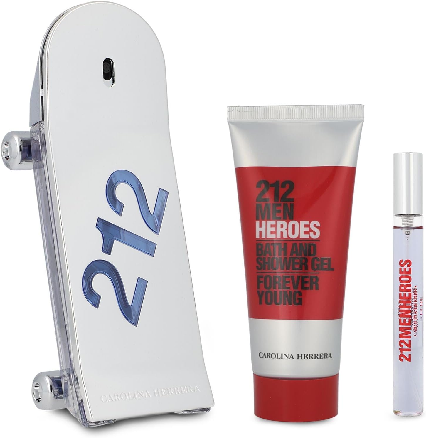 Set 212 Heroes 3Pzs 90Ml Edt Spray/ Shower Gel 100Ml/ 10Ml Edt Spray - Hombre