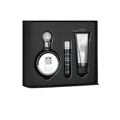 Set Lattafa Fakhar 3Pzs 100Ml Edp Spray/ Shower Gel 100Ml/ 12Ml Edp Spray - Hombre