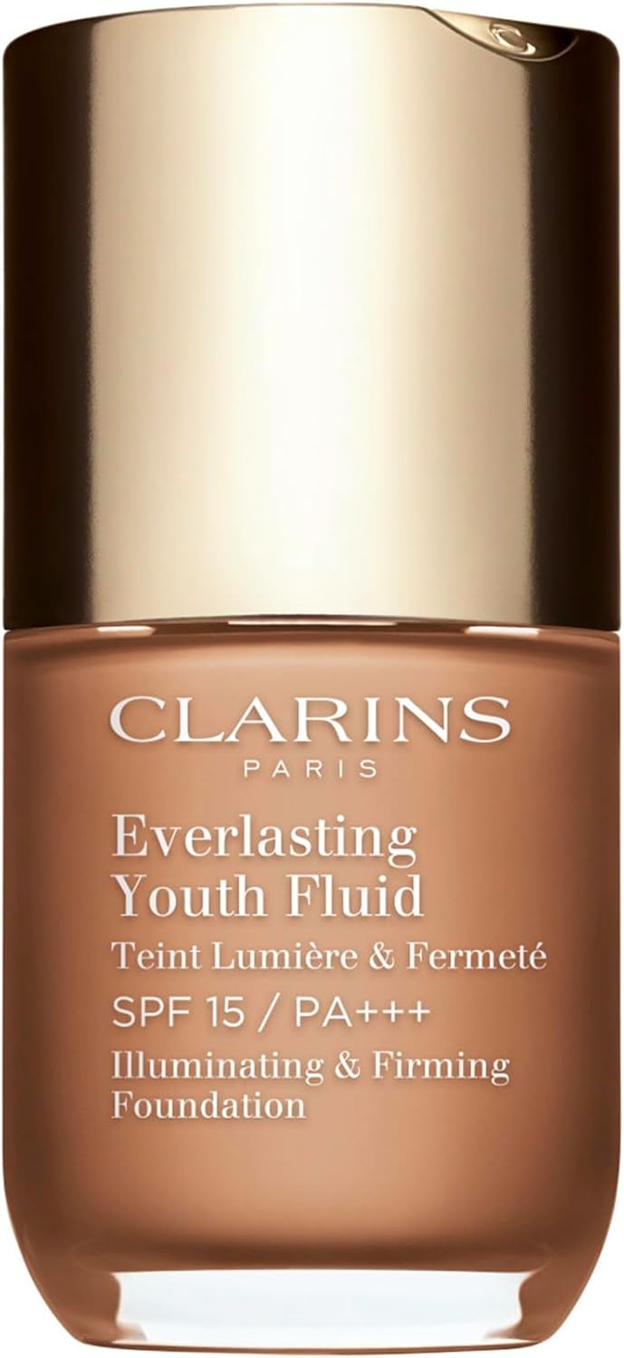 Clarins Base Liquida Everlasting Youth Fluid Illuminating & Firming Foundation Spf15 -112.3 Sandalwood 30Ml - Mujer