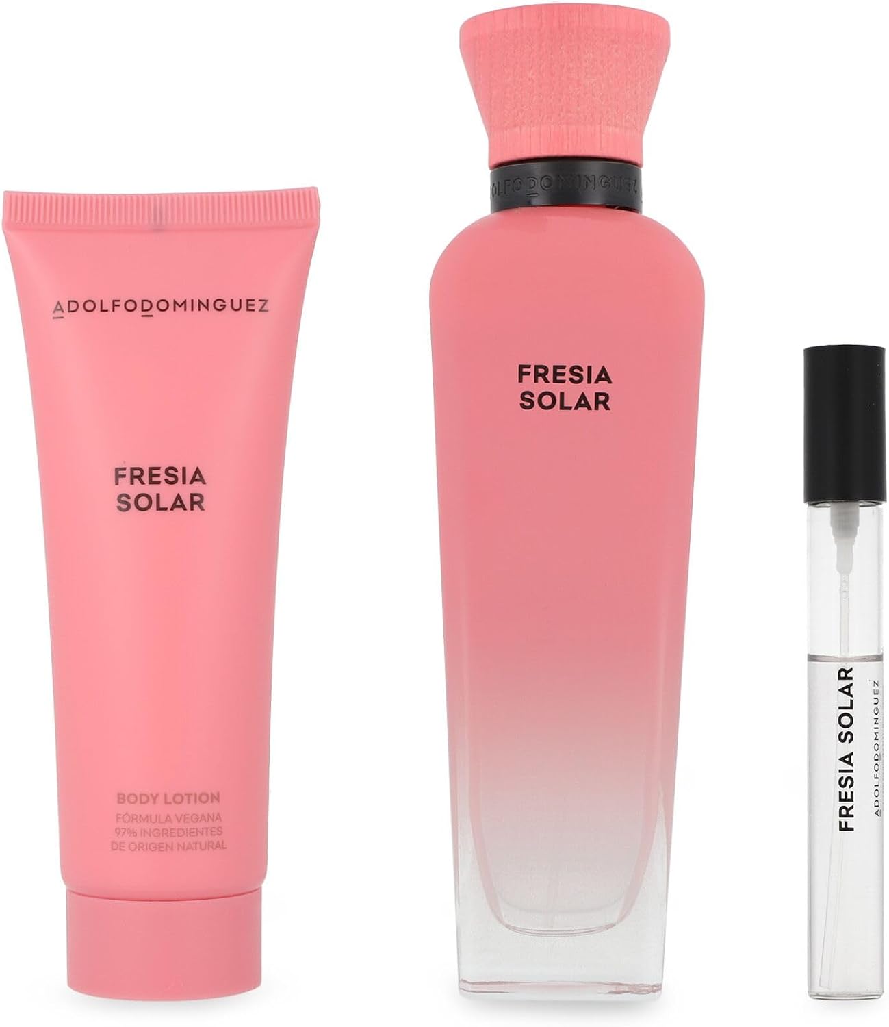 Adolfo Dominguez Set Adolfo Dominguez Fresia Solar 3Pzs 120Ml Edp Spray/ Body Lotion 75Ml/ 10Ml Edp Spray Para Mujer