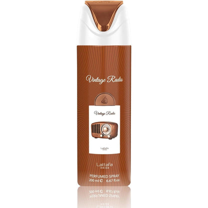 Lattafa Lattafa Vintage Radio 200Ml Body Spray - Unisex