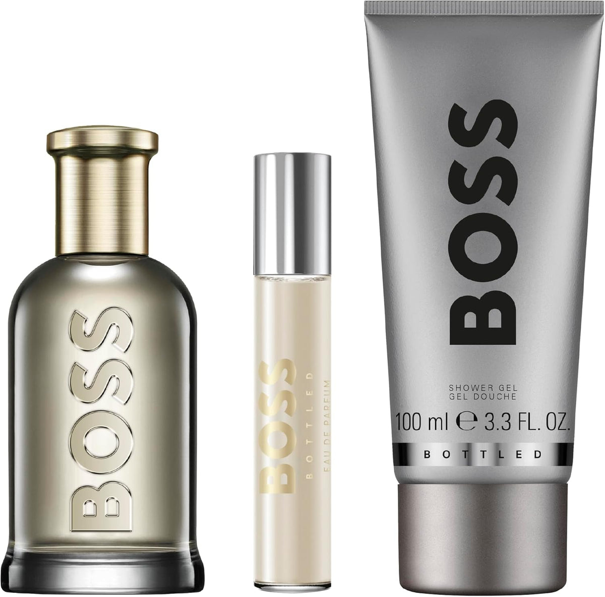 Hugo Boss Set Boss Bottled 3Pzs 100Ml Edp Spray/ Shower Gel 100Ml/ 10Ml Edp Spray - Hombre
