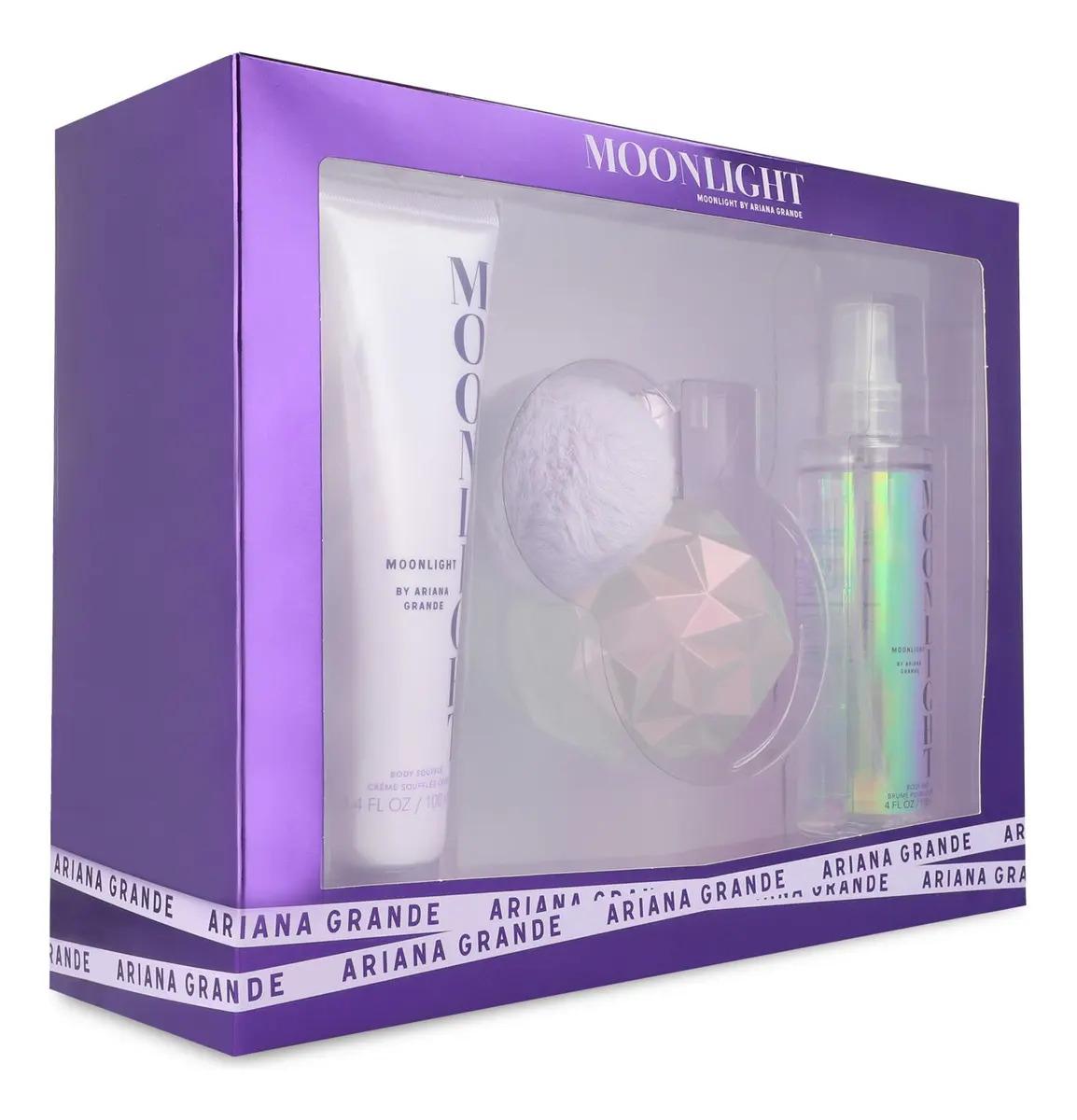 Set Ariana Grande Moonlight 3Pzs 100Ml Edp Spray/ Body Souffle 100Ml / Shower Gel 100Ml - Mujer