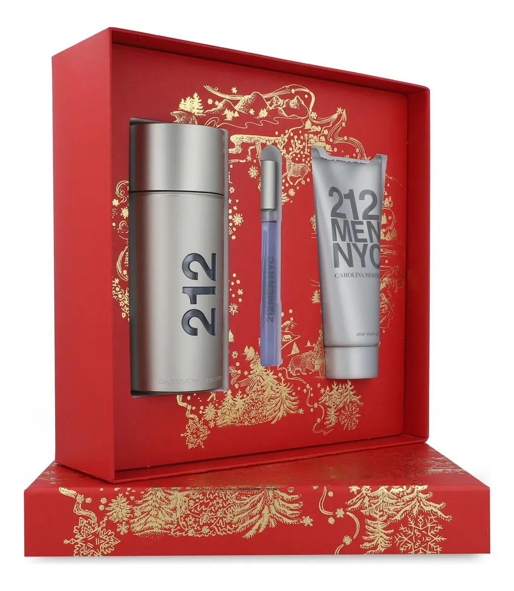 Carolina Herrera Set 212 Men 3Pzs 100Ml Edt Spray/ Desodorante Stick 75Ml/ 10Ml Edt Spray - Hombre