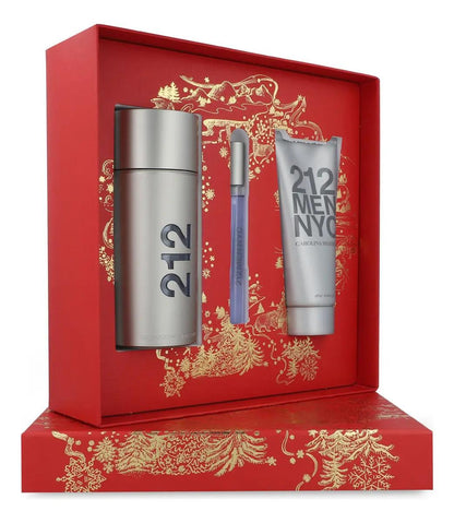 Carolina Herrera Set 212 Men 3Pzs 100Ml Edt Spray/ Desodorante Stick 75Ml/ 10Ml Edt Spray - Hombre