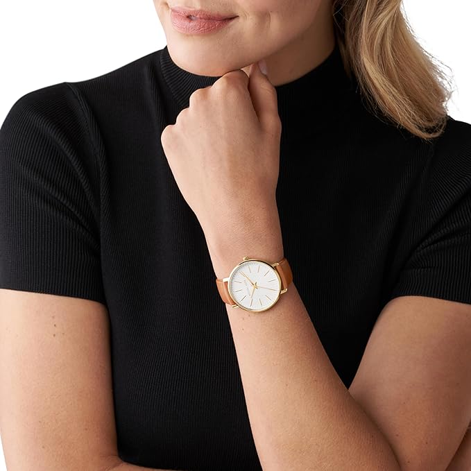 Michael Kors Reloj Cafe MK2740 para Mujer con Correa de Cuero y Diseño Elegante