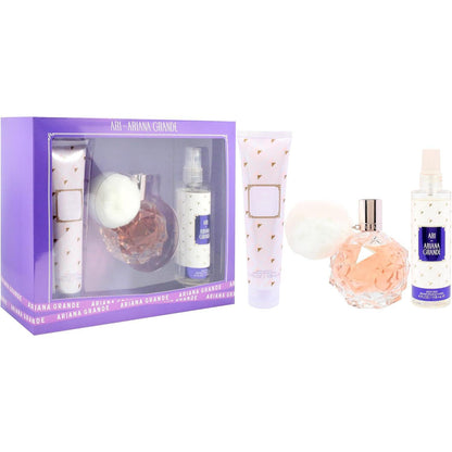 Set Ari By Ariana Grande 3Pzs 100Ml Edp Spray/ Body Mist 118Ml Spray/ Body Souffle 100Ml - Mujer