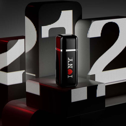 212 Vip Black I Love Ny Carolina Herrera 100 Ml Edp Spray - Hombre