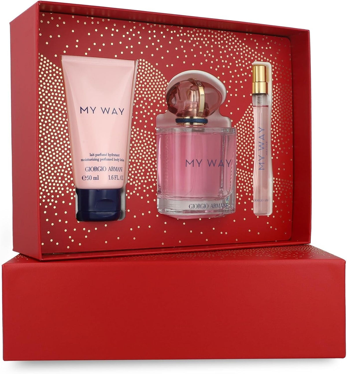 Set Giorgio Armani My Way Nectar 3Pzs 90Ml Edp Spray/ Body Lotion 50Ml/ 10Ml Edp Spray - Mujer