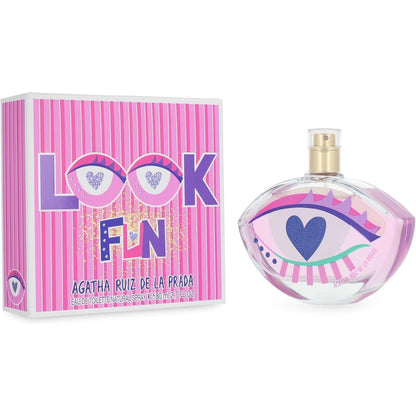 Agatha Ruiz de la Prada Look Fun 80Ml Edt Spray para Mujer Fragancia Fresca y Atractiva