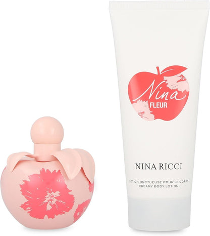 Set Nina Fleur 2Pz 80Ml Edt Spray/ Body Lotion 100Ml - Mujer