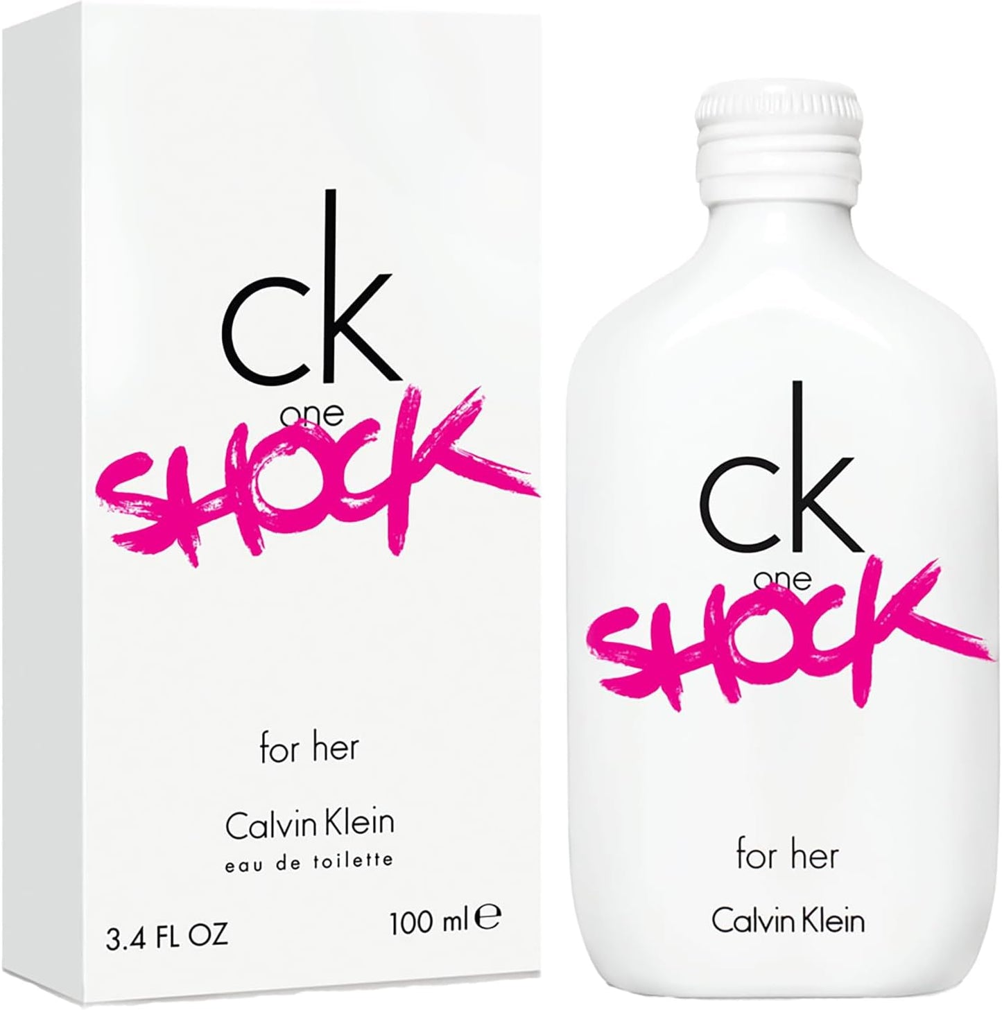 Ck One Shock Dama Calvin Klein 100 ml Edt Spray - Mujer
