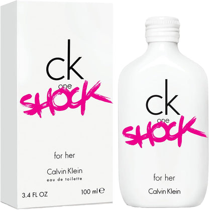 Ck One Shock Dama Calvin Klein 100 ml Edt Spray - Mujer