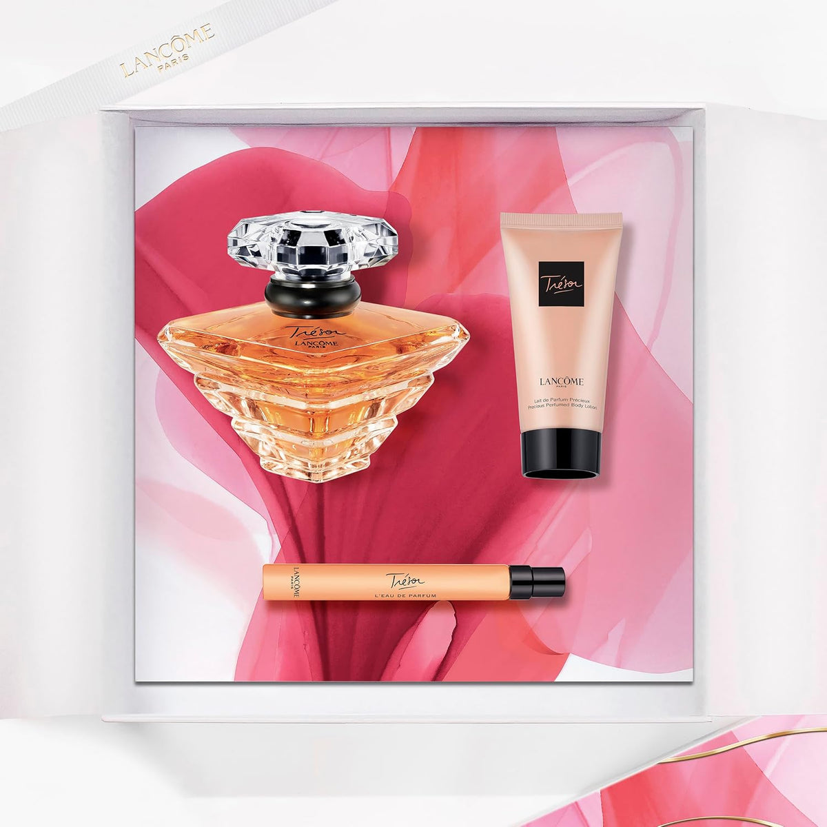Lancome Set Perfume Tresor 3Pzs 100Ml Edp Spray /Body Lotion 50Ml/ 10Ml Edp Spray - Mujer