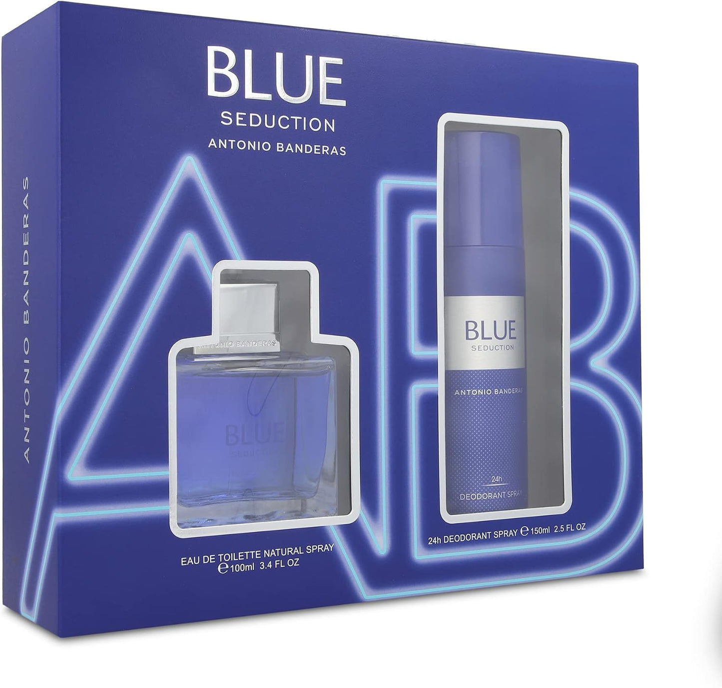 Set Blue Seduction Antonio Banderas 2Pz 100Ml Edt Spray - Hombre