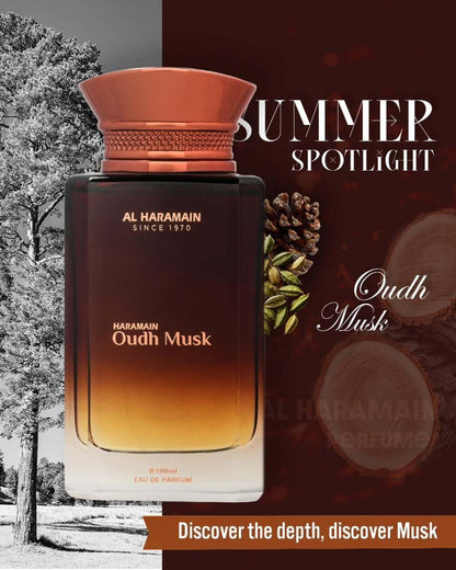 Al Haramain Oudh Musk 100Ml Edp Spray - Hombre