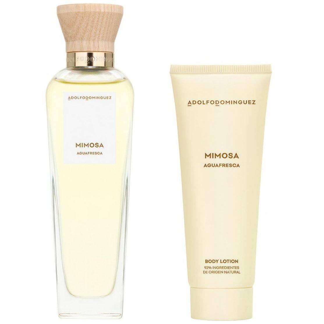 Set Adolfo Dominguez Agua Fresca Mimosa 2Pz 120Ml Edt Spray - Mujer