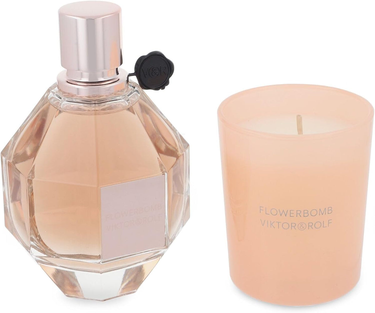 Viktor & Rolf Set Viktor & Rolf Flowerbomb 2Pzs 100Ml Edp Spray/ Vela Aromatica 70G - Mujer