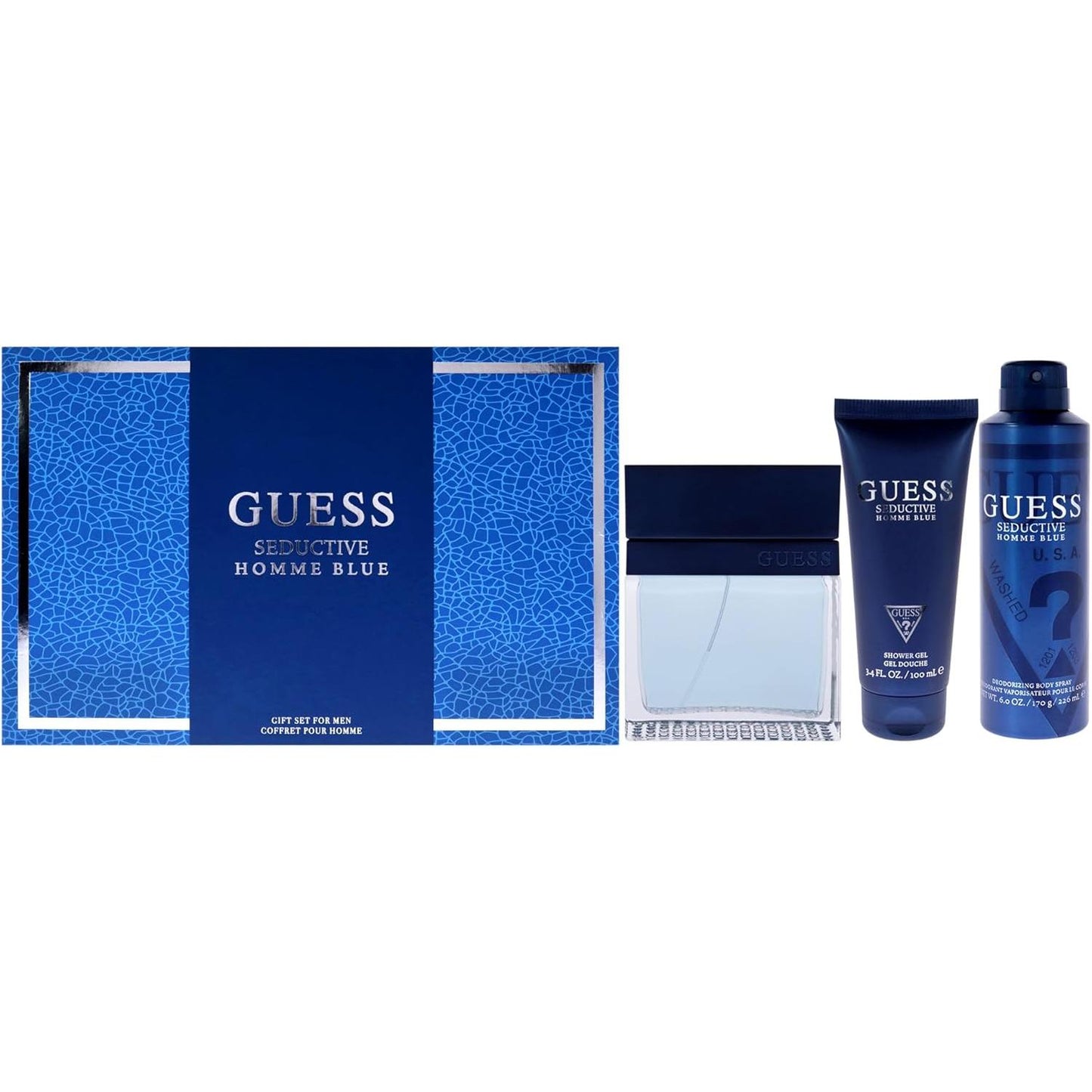 Set Guess Seductive Homme Blue Guess 4 pz - Hombre