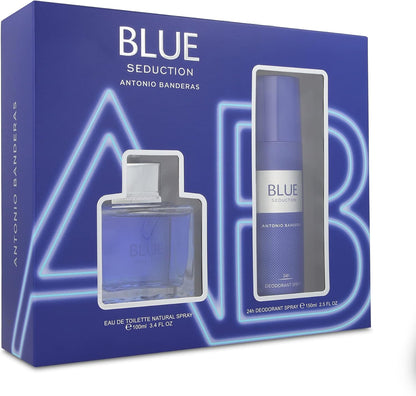 Set Blue Seduction Antonio Banderas 2Pz 100Ml Edt Spray - Hombre