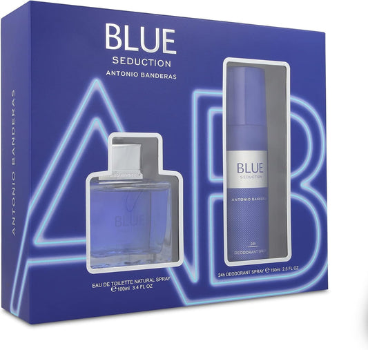 Set Blue Seduction Antonio Banderas 2Pz 100Ml Edt Spray - Hombre